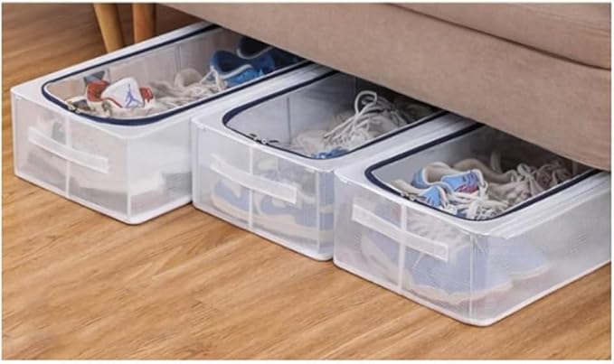 PVC Foldable Transparent Storage Box for Shoes, Toys, Clothes, Books etc.
